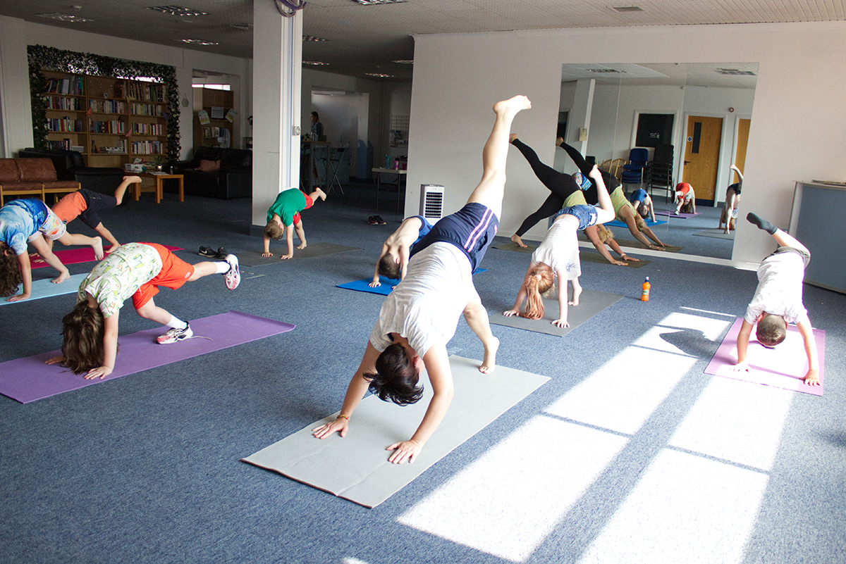 Boaty Theatre company yoga session